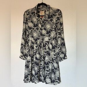 Anthropologie 34 of 52 Conversations Shirt Dress size 4 NWOT